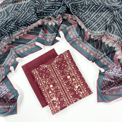 Belleza Digital Printed Lawn 3PC