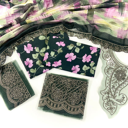 Sapphire Emb luxury Lawn-3PC