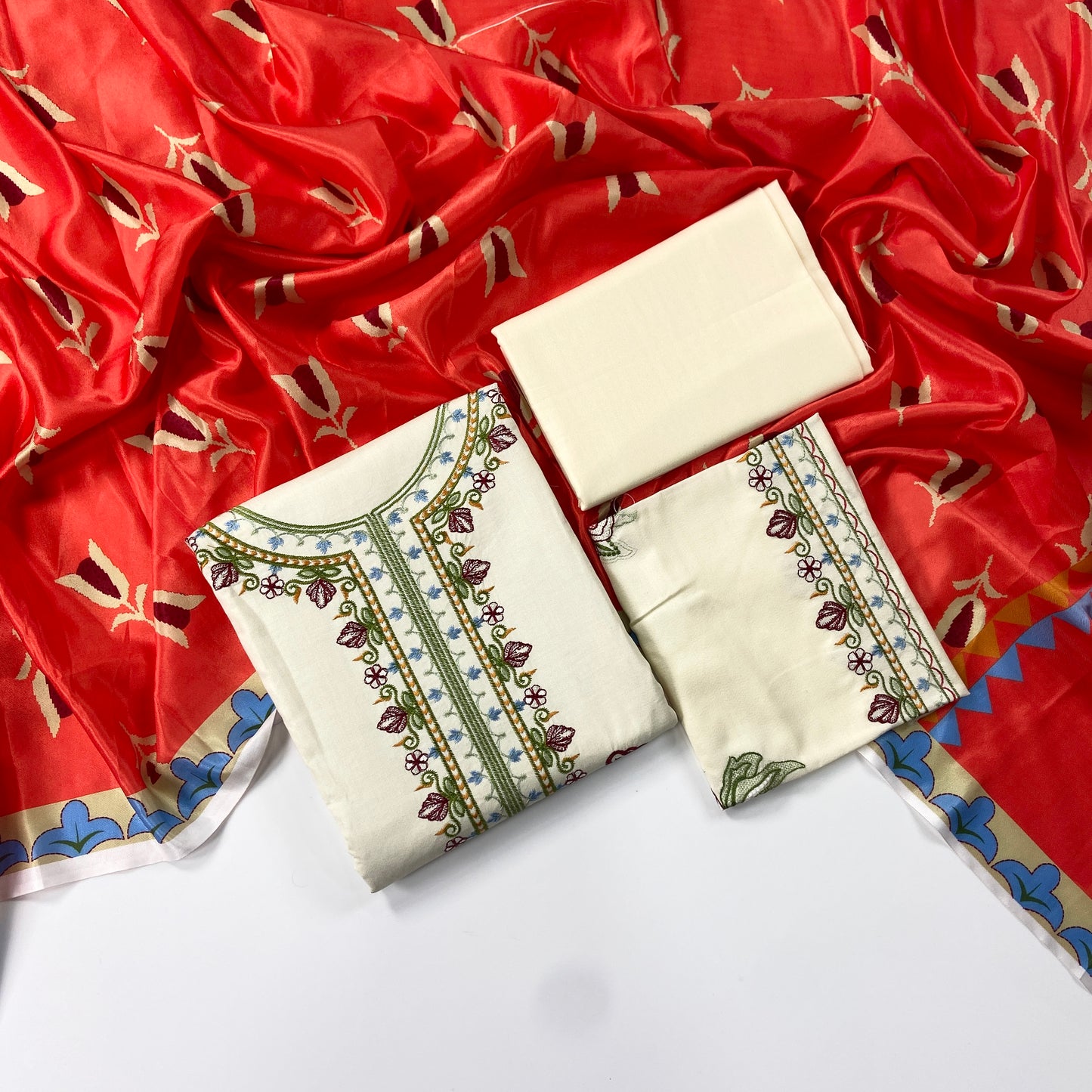 Coco By Zara Luxury Emb Dhanak-3PC