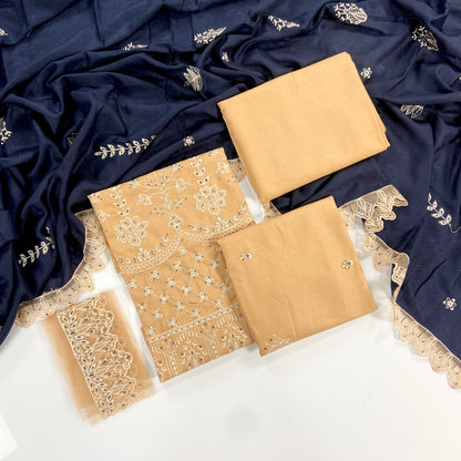 Maria B Luxury Embroidered Dhanak 3PC