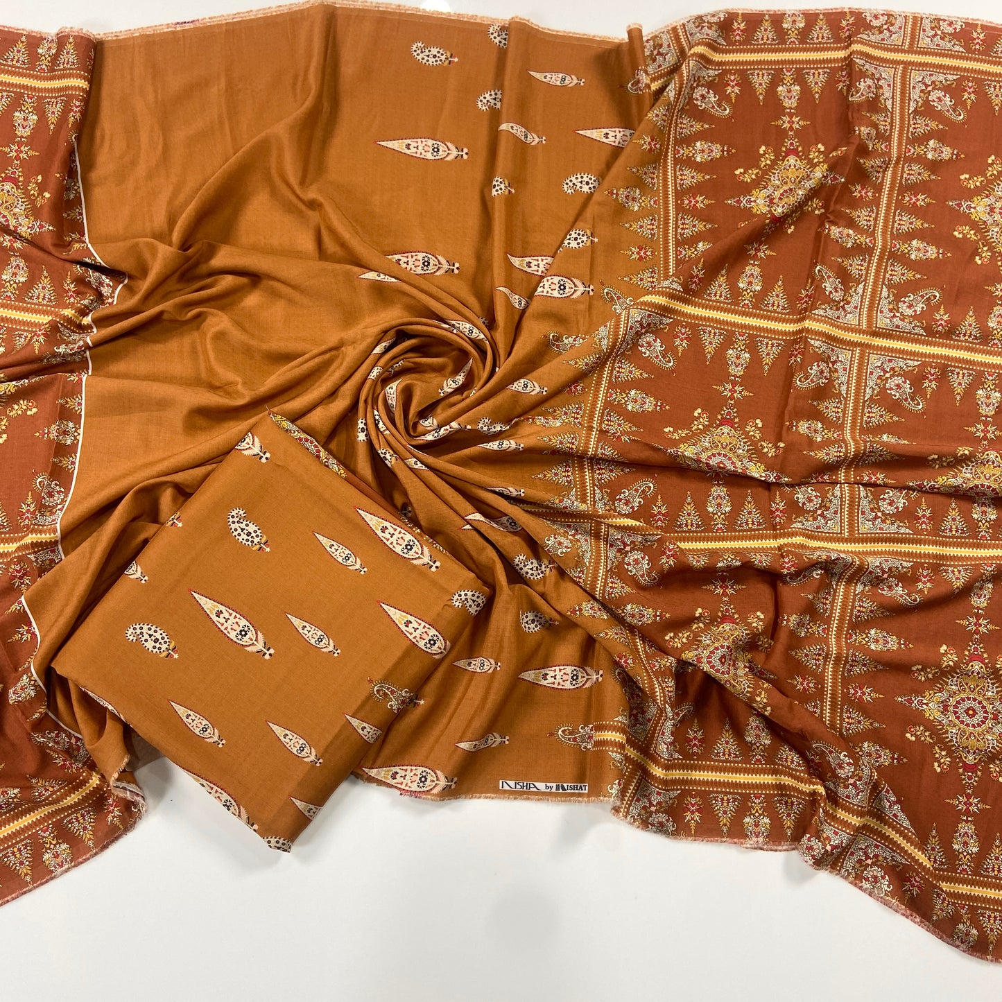 Nishat Digital Printed Linen Shirt-1PC