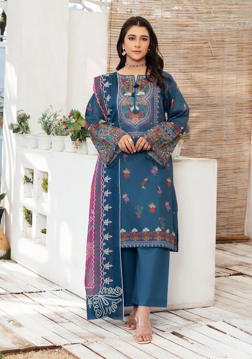 Safa Noor By Nigar Print Lawn 3-PC