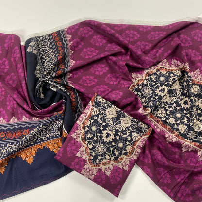 Beechtree Digital Printed Khaddar Shirt-1PC