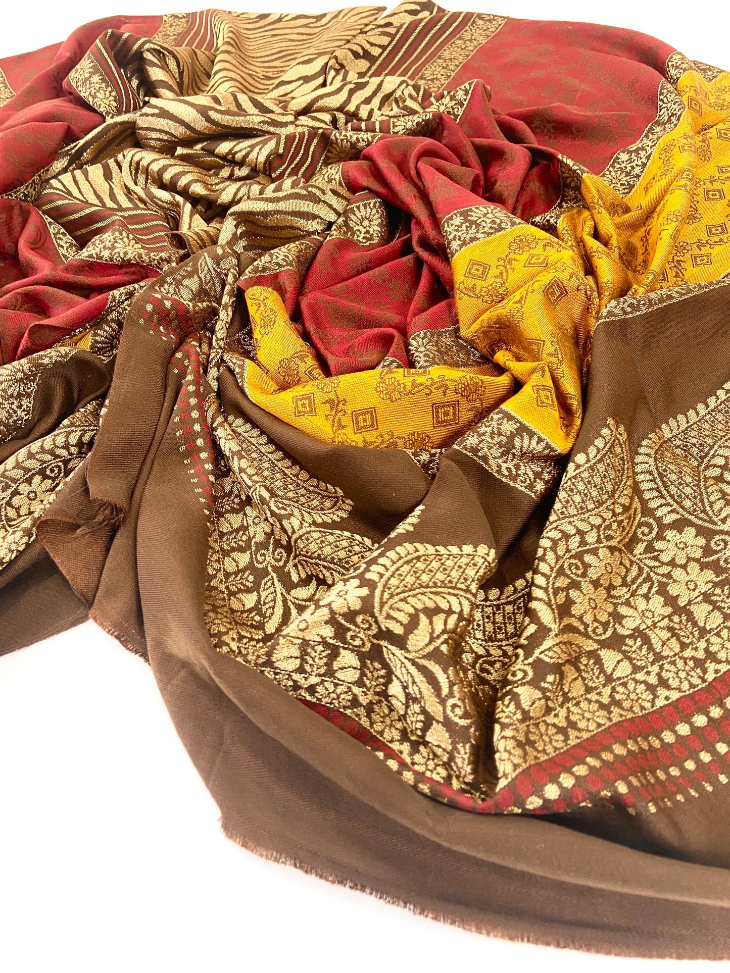 Khaddar Shirt And Trouser With Fancy Wool Jacquard Shawl 3PC