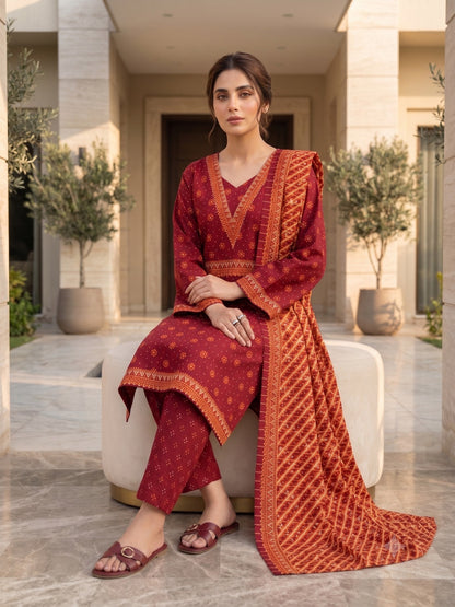 Bin Saeed Digital Printed Lawn 3PC