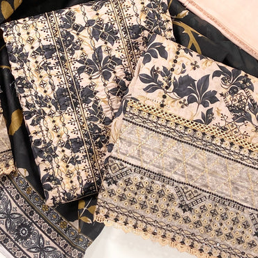 Fantak By Anaya Noor Heavy Emb Lawn 3PC