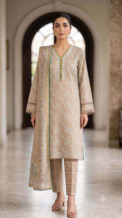 Bin Saeed Digital Printed Lawn 3PC