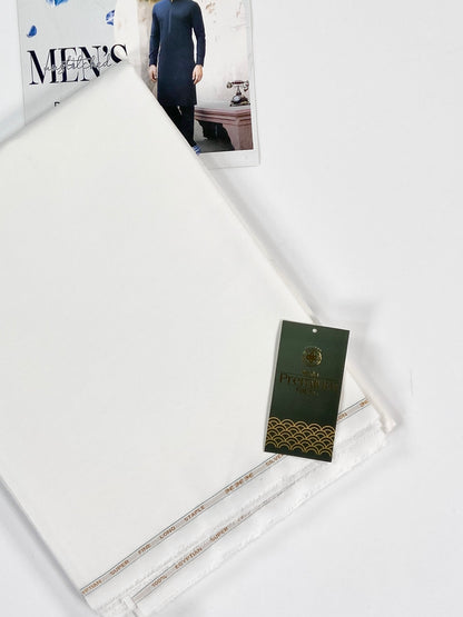 Taqwa Silver Storm Men’s Summer Cotton Unstitched Suit