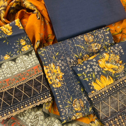 Fantak By Anaya Noor Heavy Emb Lawn 3PC