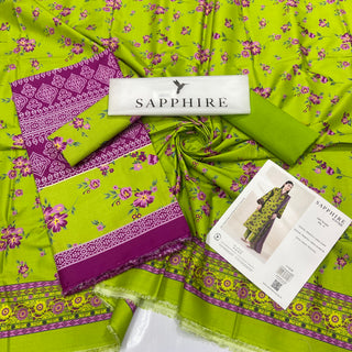 Sappphire Printed Linen-3PC