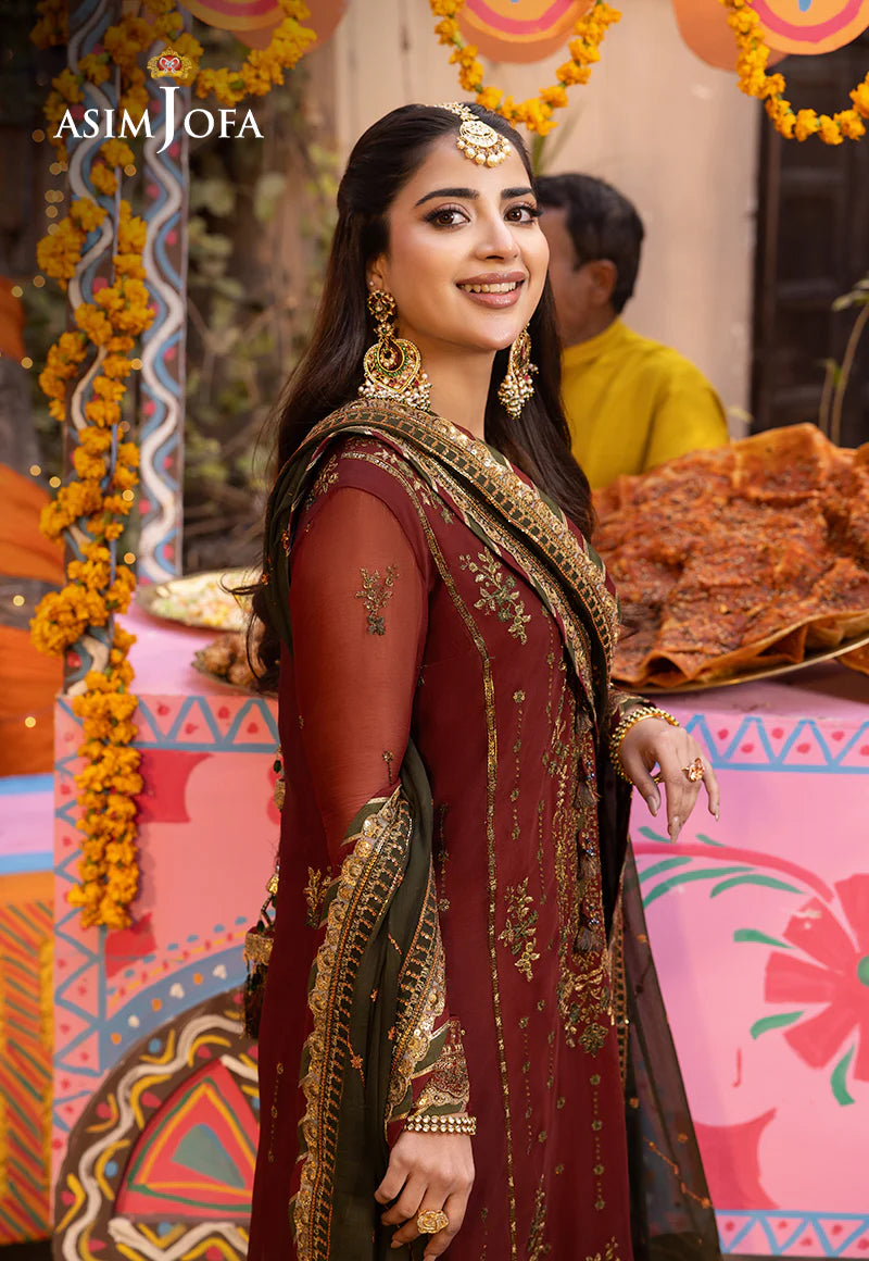 Chamak Damak by Asim Jofa EMB Chiffone 3PC
