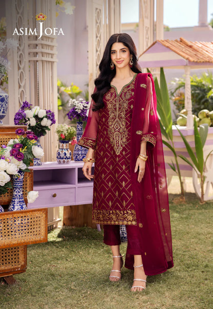 Dhanak Rang by Asim Jofa EMB Chiffone 3PC