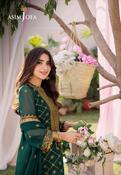 Dhanak Rang by Asim Jofa EMB Organza 3PC