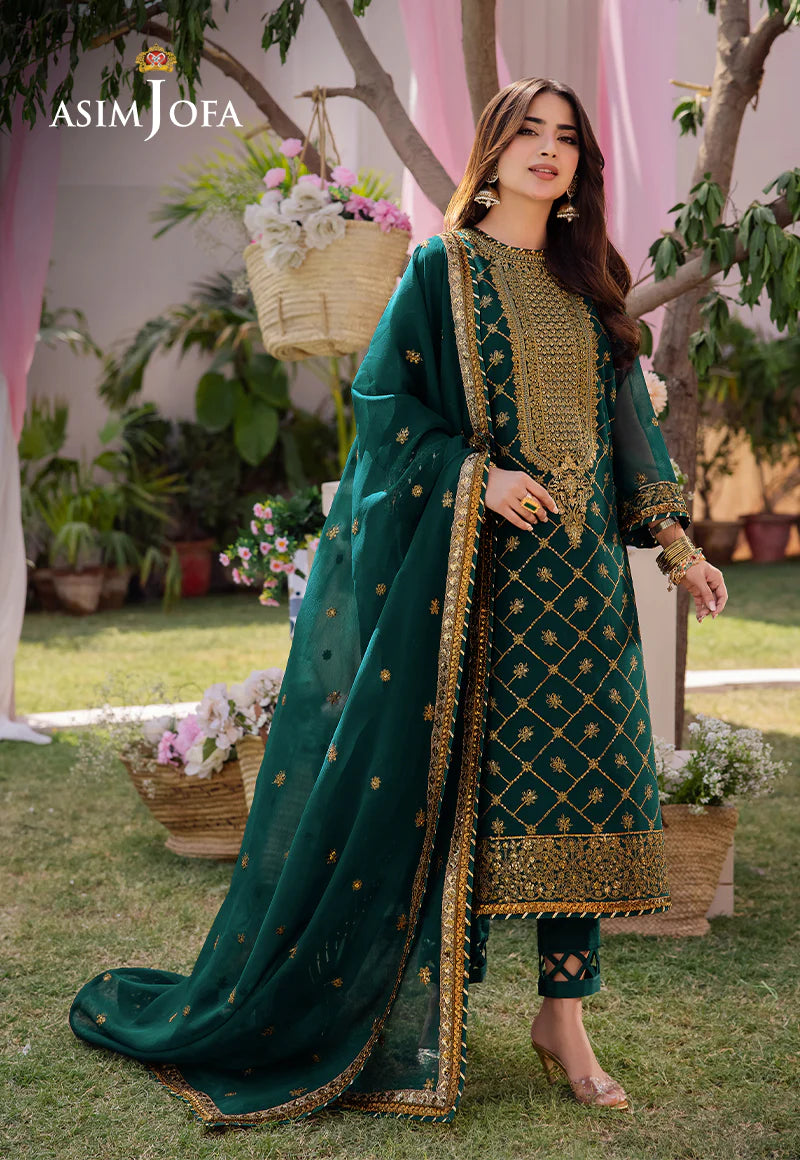 Dhanak Rang by Asim Jofa EMB Organza 3PC