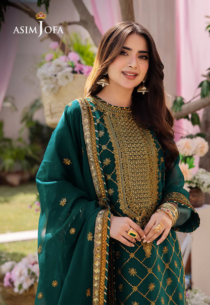 Dhanak Rang by Asim Jofa EMB Organza 3PC