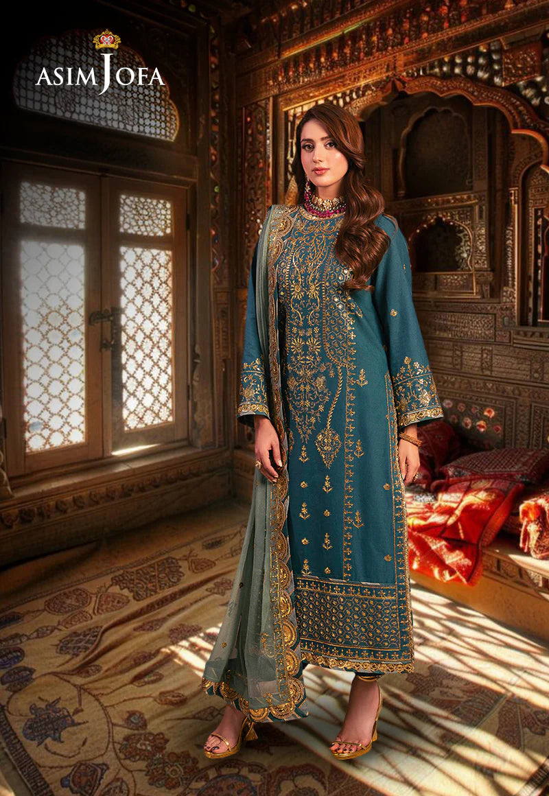 Chamkili by Asim Jofa EMB Twisted Silk 3PC
