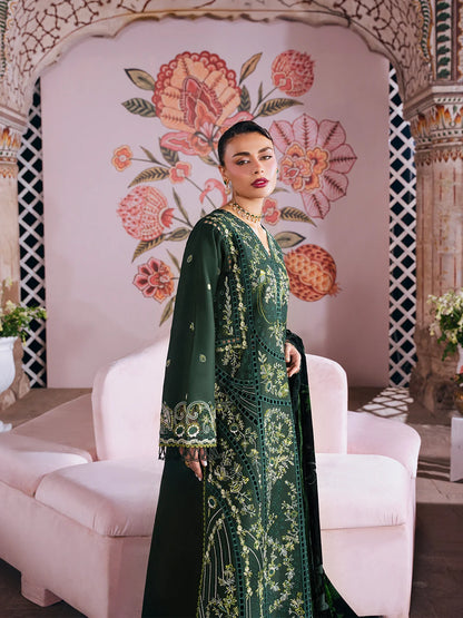 Amelia By Mahnur Luxury Embroidered Corduroy With Palachi Shawl 3PC
