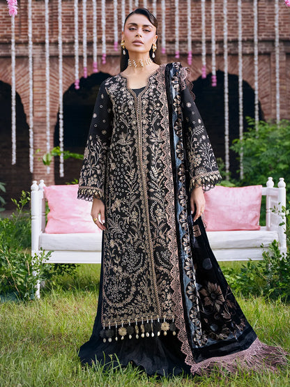 Amelia By Mahnur Luxury Embroidered Corduroy With Palachi Shawl 3PC