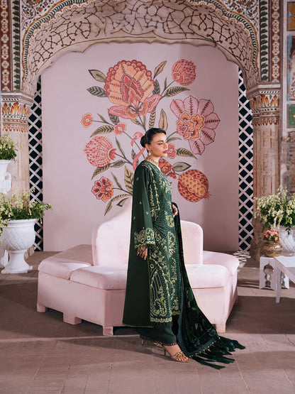 Amelia By Mahnur Luxury Embroidered Corduroy With Palachi Shawl 3PC