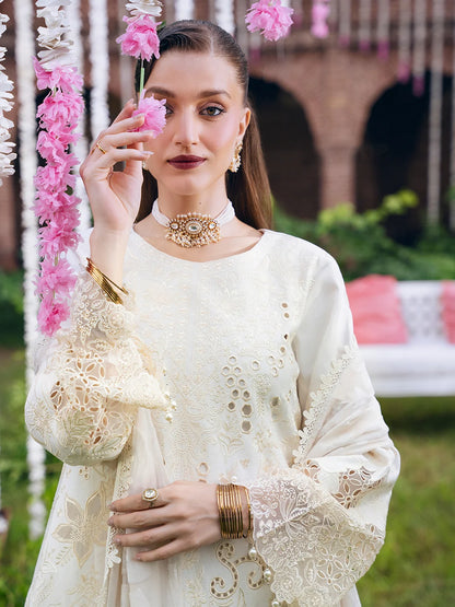 Amelia By Mahnur Luxury Embroidered Corduroy With Palachi Shawl 3PC