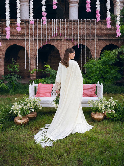 Amelia By Mahnur Luxury Embroidered Corduroy With Palachi Shawl 3PC