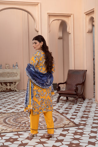 Afsanah By Anaya Noor Digital Printed Embroidered Lawn 3-Pcs