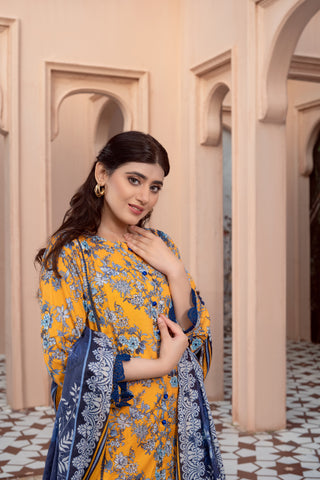 Afsanah By Anaya Noor Digital Printed Embroidered Lawn 3-Pcs