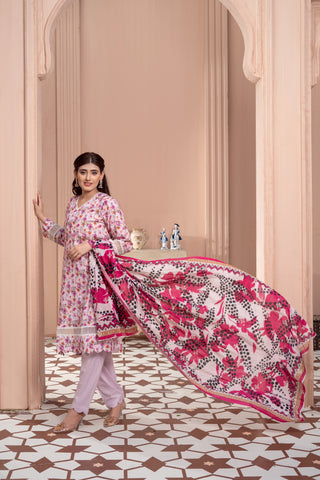 Afsanah By Anaya Noor Digital Printed Embroidered Lawn 3-Pcs