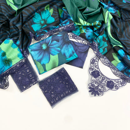 Baroque Embroidered Khaddar 3PC