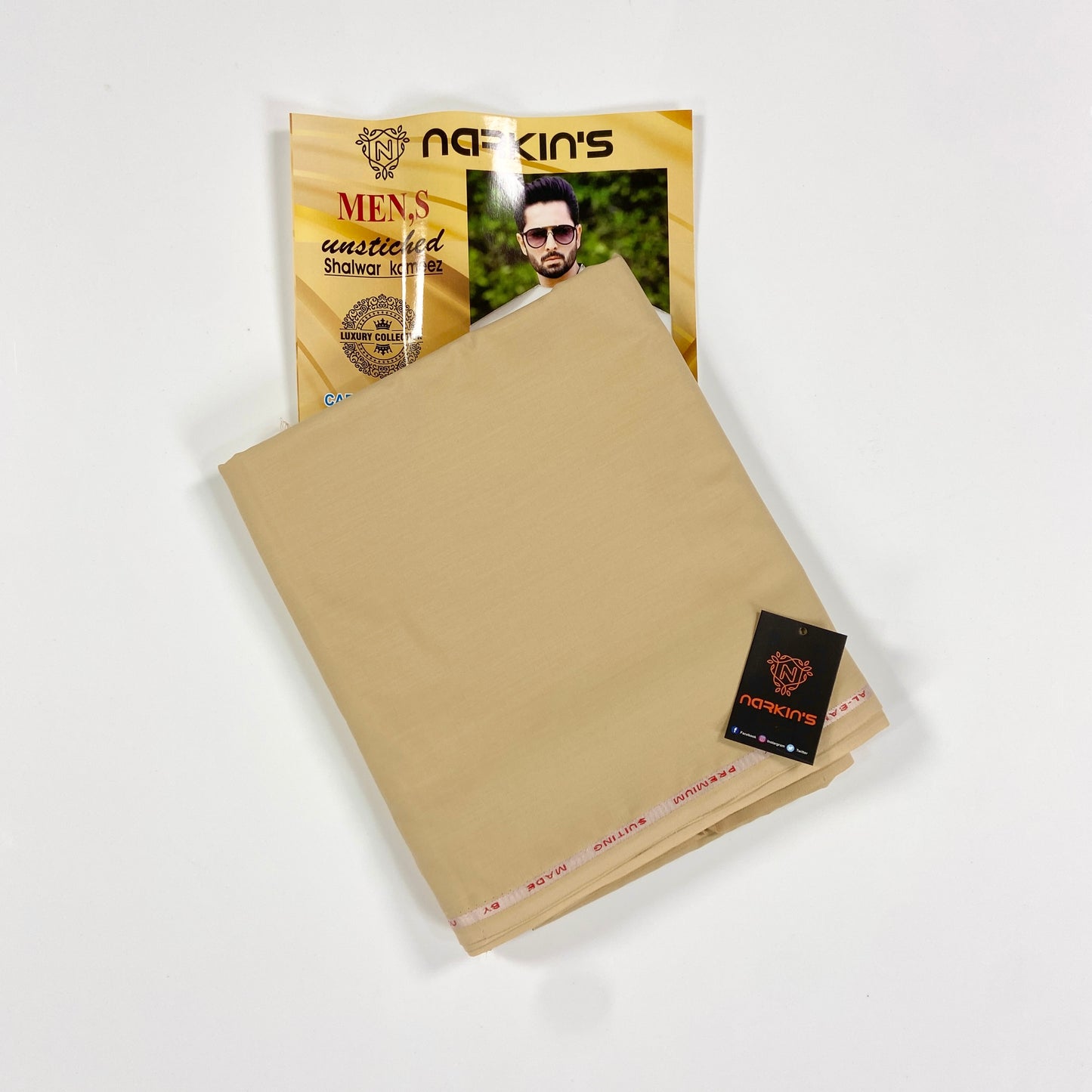 Narkins Men’s Summer Wash&Wear Suit – Unstitched