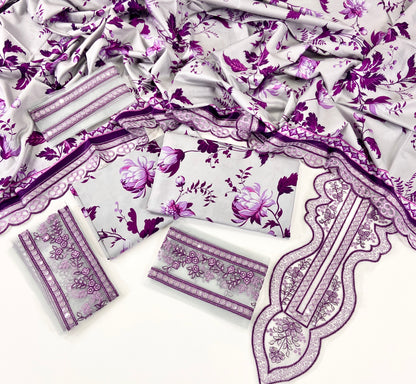 Aneelas Emb Luxury Linen 3PC