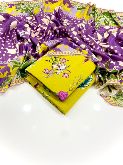 Elegance By Anaya Noor Printed Khaddar 3PC