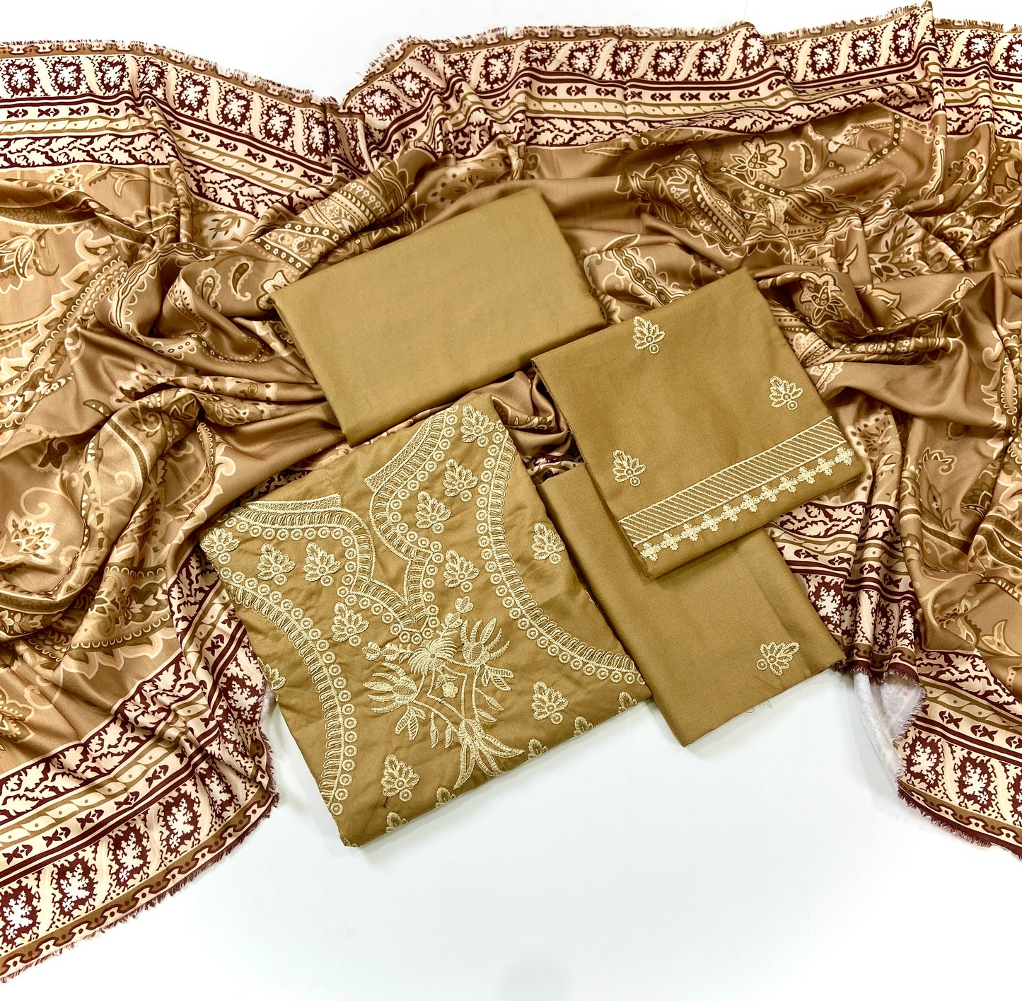 Sobia Nazir Emb Dhanak With Shawl 3-PC