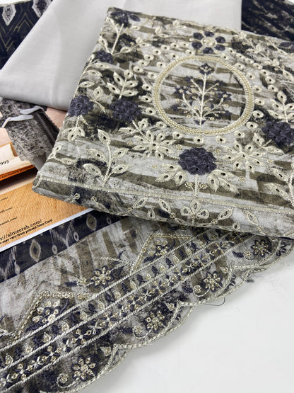 Almeerah Emb Lawn With Cutwork 3-PC