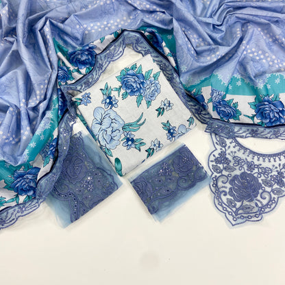 Baroque Embroidered Khaddar 3PC