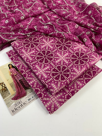 Zesh Printed lawn 3-PC