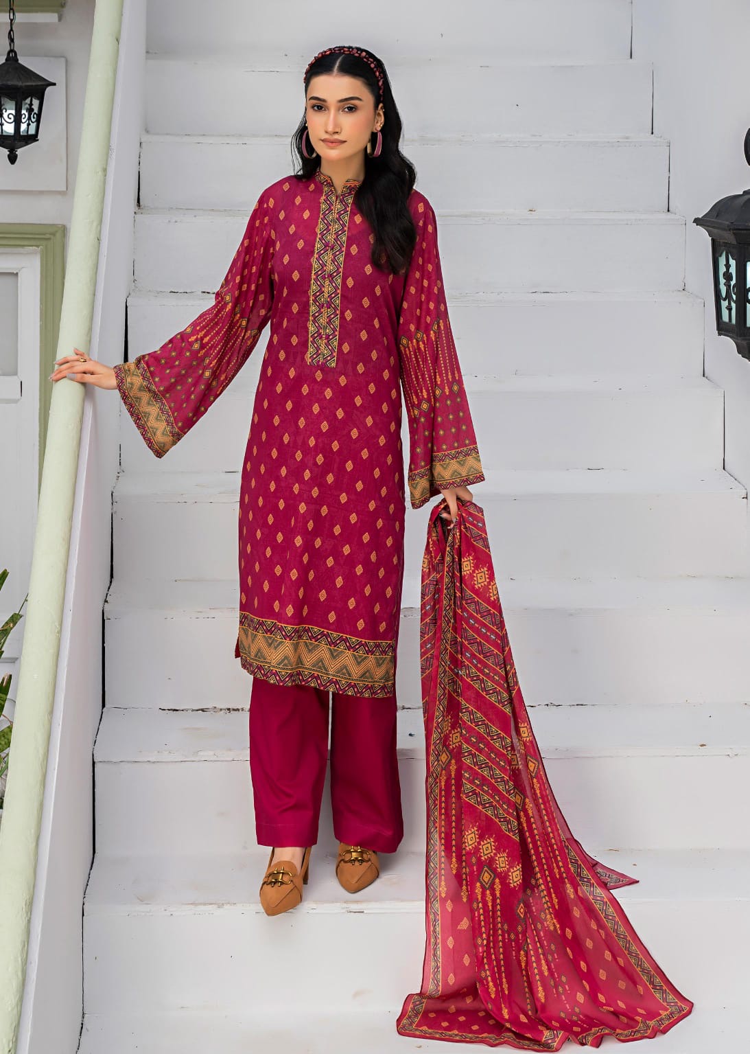 Safanoor Digital Printed Lawn 3-PC