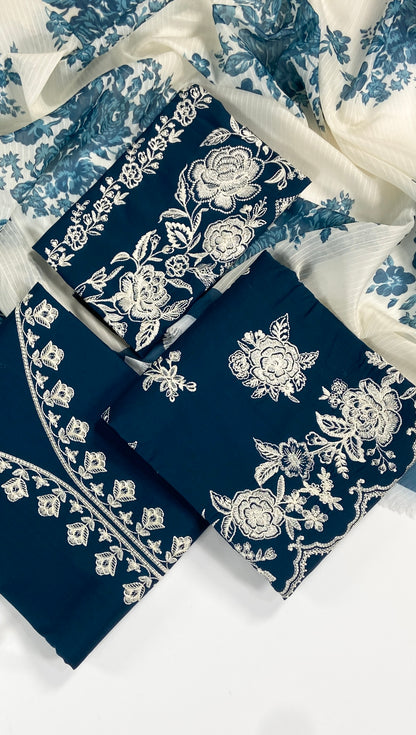 Zara Shahjahan Embroidered Lawn 3PC