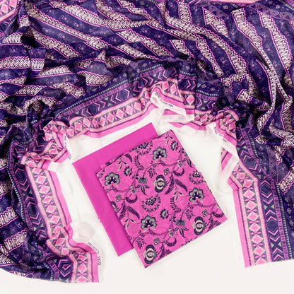 Zesh Digital Printed Lawn 3PC