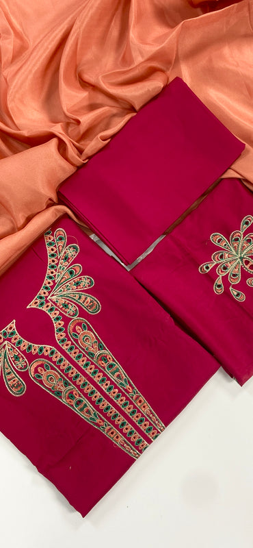 Zara Shahjahan Luxury Emb Linen 3PC