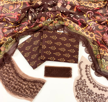 Dastoor By Anaya Noor Digital Printed Cambric With Patches 3-PC