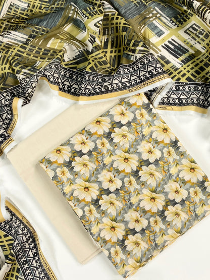 Safina Premium Printed Lawn 3PC