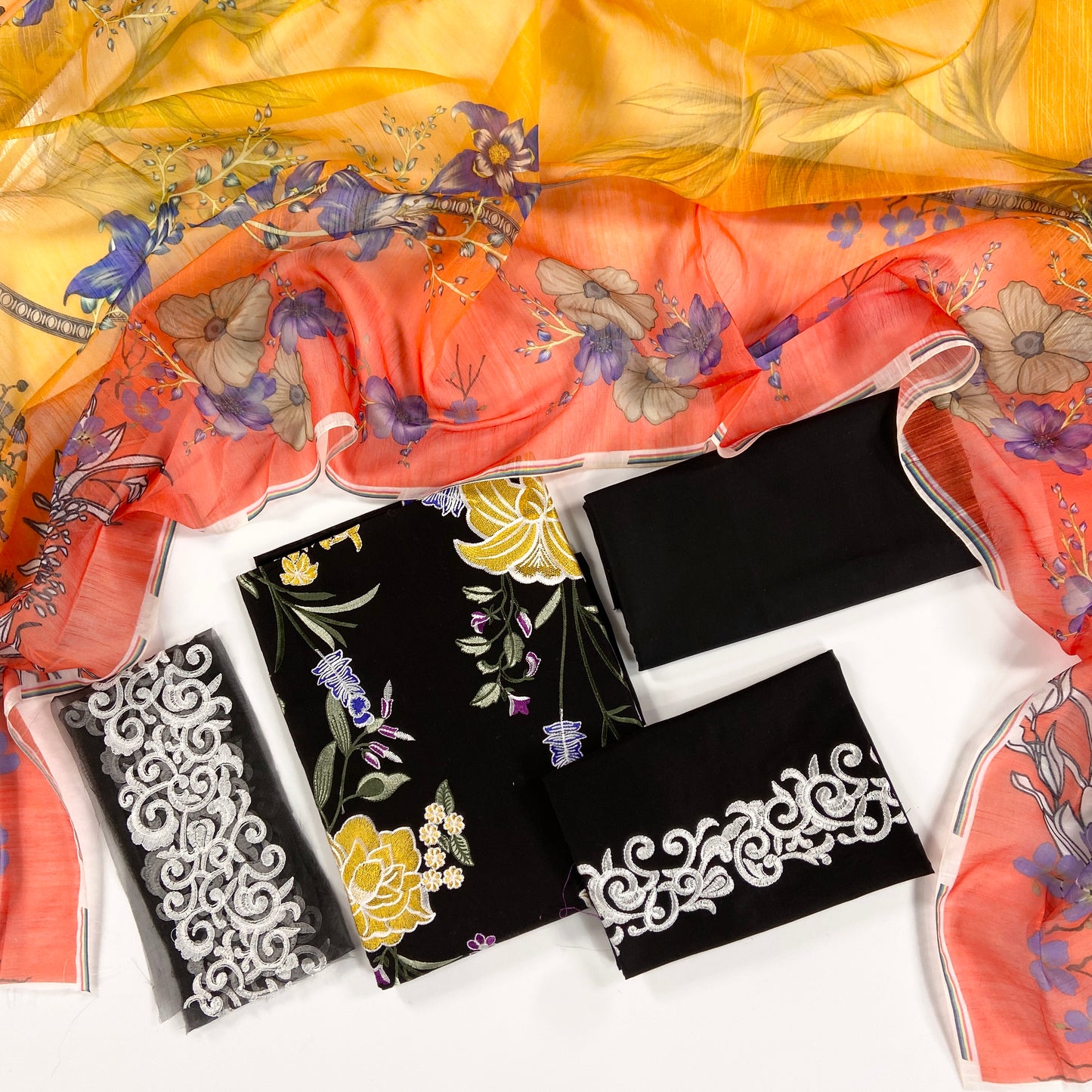 Asif & Nabeel Embroidered Lawn 3PC