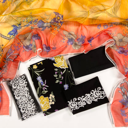 Asif & Nabeel Embroidered Lawn 3PC