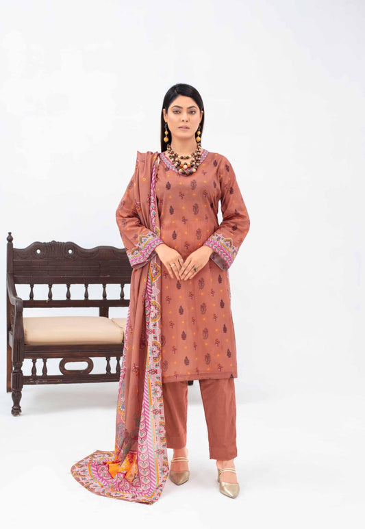 Mahi Digital Printed Lawn 3-PC