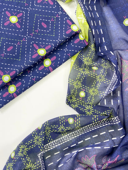 Bin Saeed Digital Printed Lawn 3PC