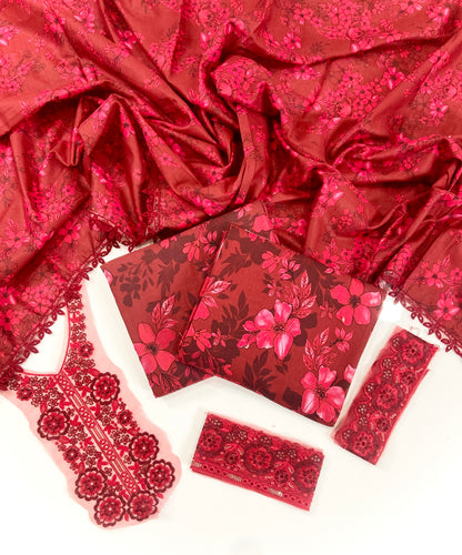 Mohagni Emb Khaddar With Patches 3PC