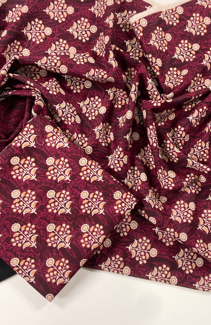 Beechtree Digital Printed Khaddar Shirt-1PC