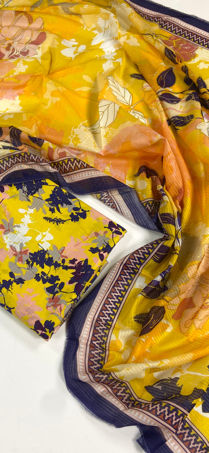 Almeerah Vol-3 Digital Printed Stripe Dora 3PC