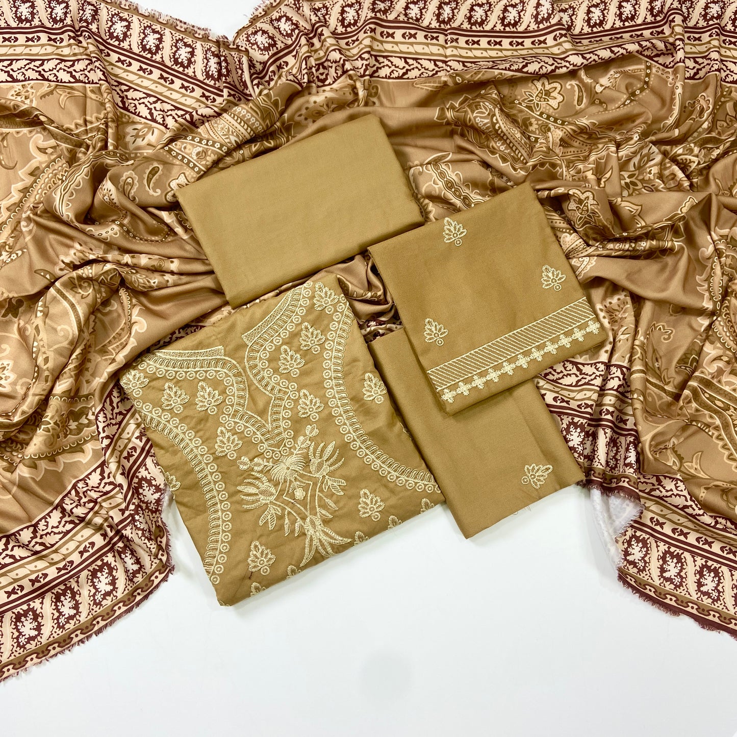 Sobia Nazir Emb Dhanak With Shawl 3-PC